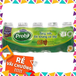 💖DATE MỚI💖 Lốc 5 chai sữa chua uống men sống có đường Vinamilk Probi 65ml
