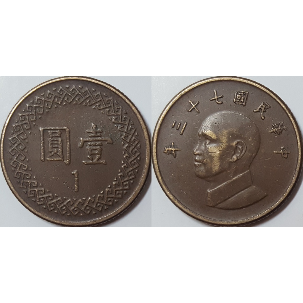 Đồng xu 1 New Dollar Đài Loan (Taiwan) 1981-Nay