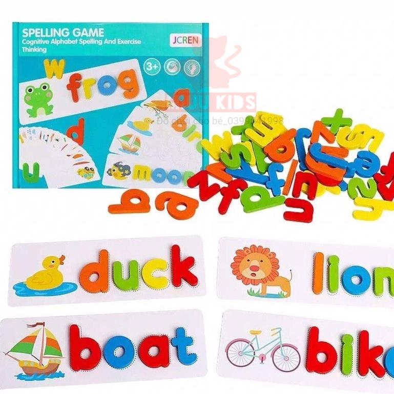 Đồ Chơi Thông Minh Spelling Game Miuukids Xếp Hình Chữ Tiếng Anh Cho Bé