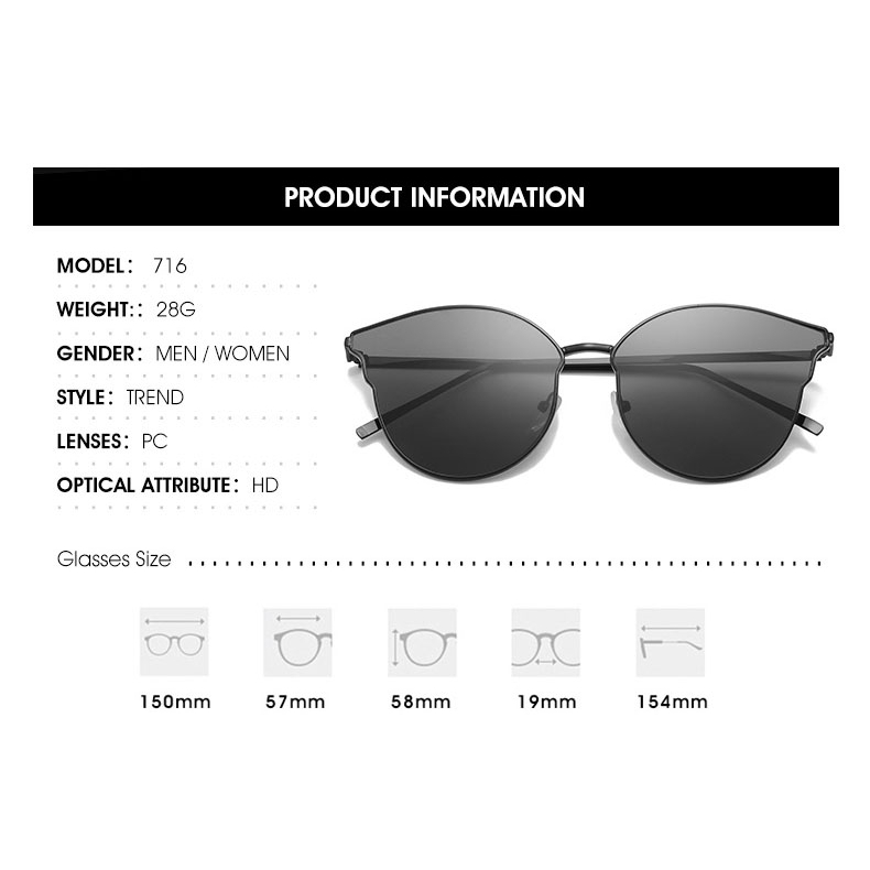 Kính mát mắt mèo SAMJUNE phong cách Hàn Quốc sang trọng dành cho nữ