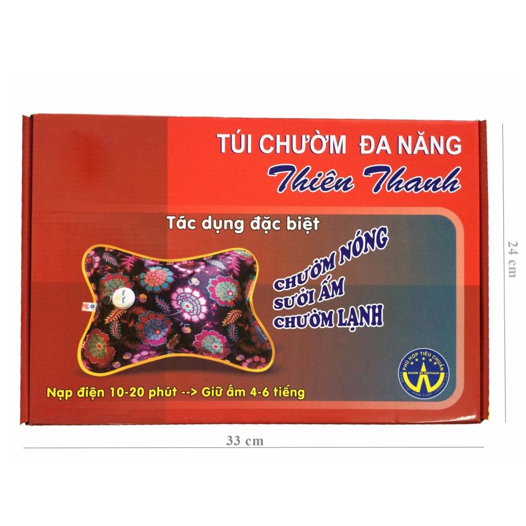 Túi Chườm Nóng Lạnh Đa Năng Thiên Thanh Size Lớn - Ấm Áp Cho Mùa Đông (HÀNG CHÍNH HÃNG) (34x24x10 cm)