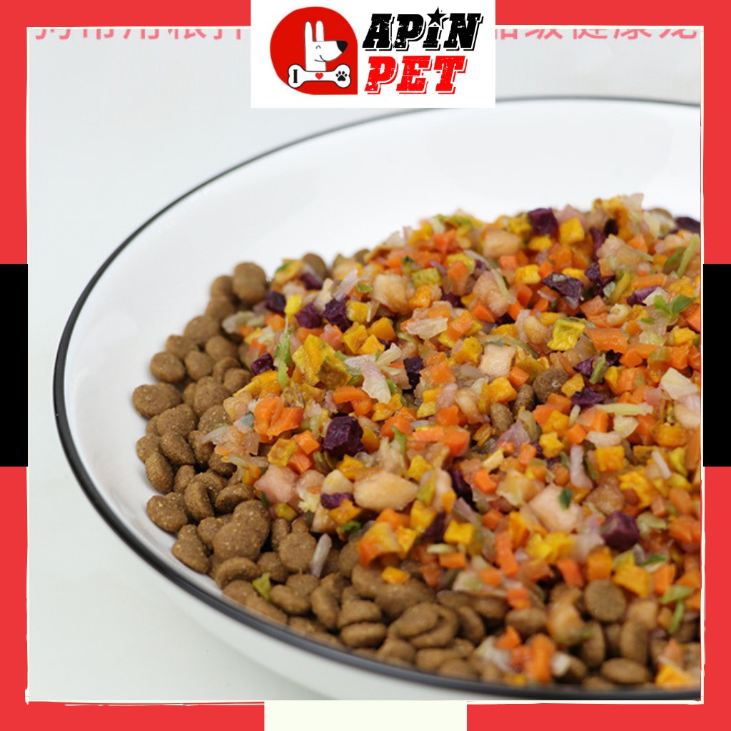 Snack Thức Ăn Hạt Rau Củ Cho Chó Poodle Corgi Hỗn Hợp 5 Loại Trái Cây Thơm Ngon Gói 100g-Shop Apinpet