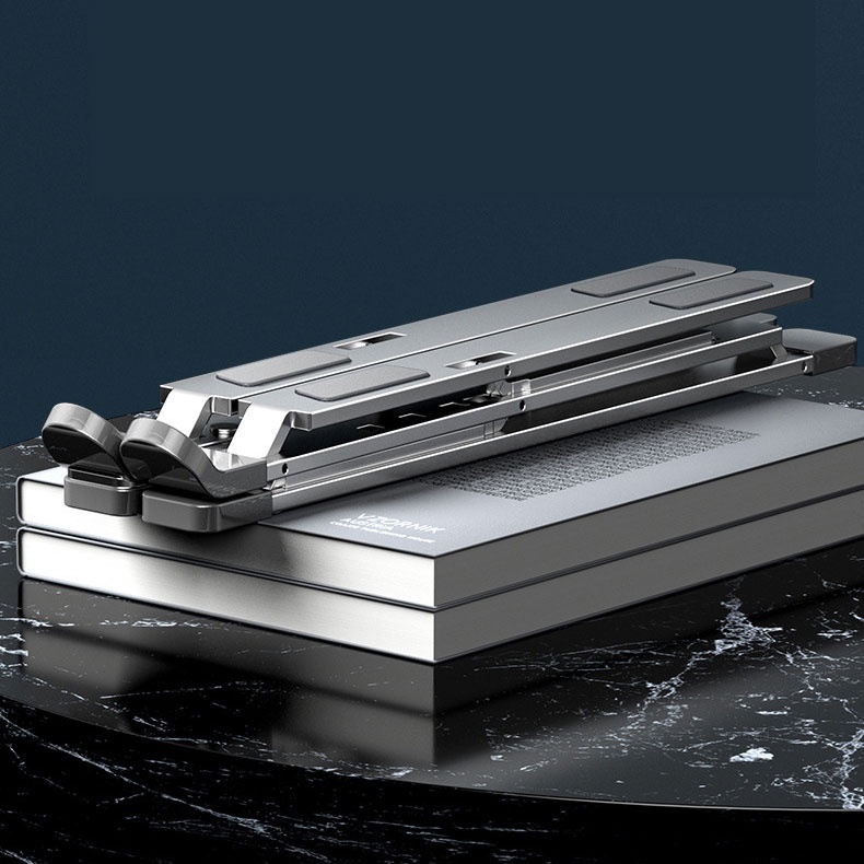 Giá đỡ laptop macbook ipad bằng nhôm 2 tầng - đế tản nhiệt laptop, đế giá kê laptop nhôm N8 N3 adtech | BigBuy360 - bigbuy360.vn