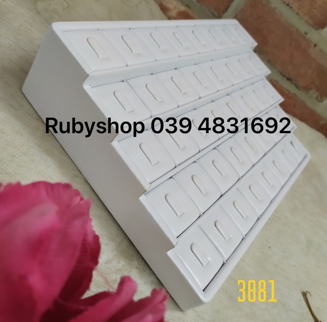 Khay da trưng bày nhẫn ,