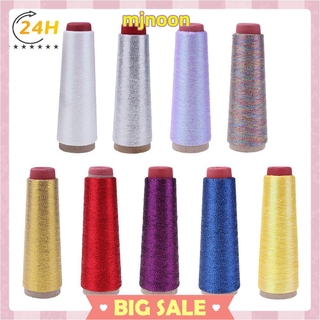 Cuộn chỉ lụa polyester đính kim tuyến bắt mắt