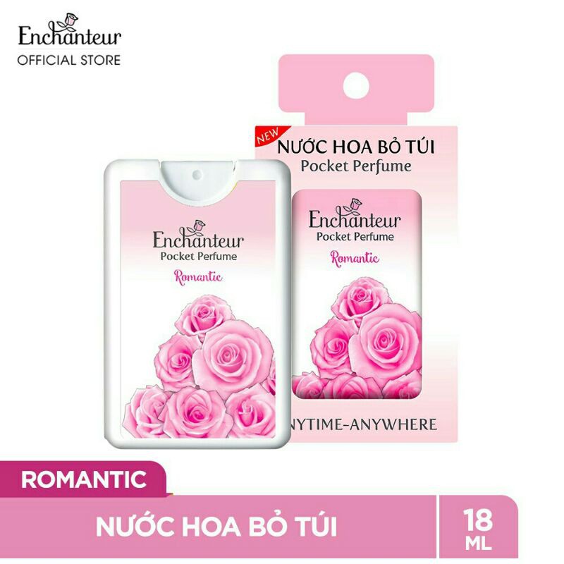 NƯỚC HOA BỎ TÚI ENCHANTEUR CHARMING - ROMANTIC - DELIGHTFUL 18ML