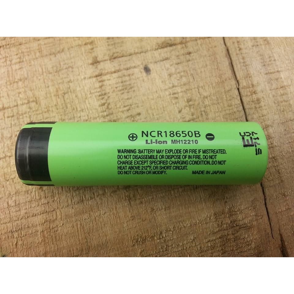 (1 Viên) Pin sạc Panasonic (xanh lá) - NCR18650B - Lion - 3400 mAh - 6.7A (Ngắn - Mỏng)