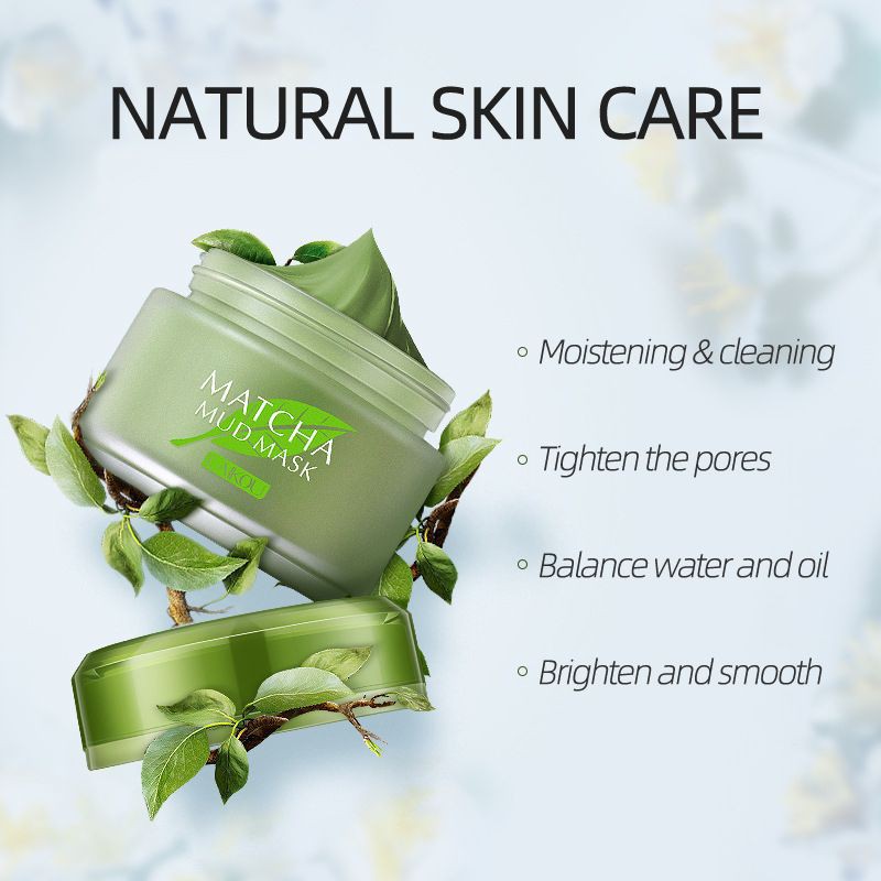 Mặt Nạ Đất Sét MATCHA LAIKOU Trắng Da, Ngừa Mụn, Mờ Thâm — Mặt Nạ MATCHA LAIKOU MUD MASK