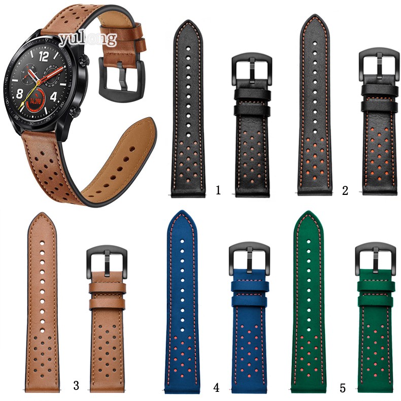 Dây đeo bằng da cao cấp cho đồng hồ Huawei Watch GT2 GT3 GT 2 3 2e GT2 Pro