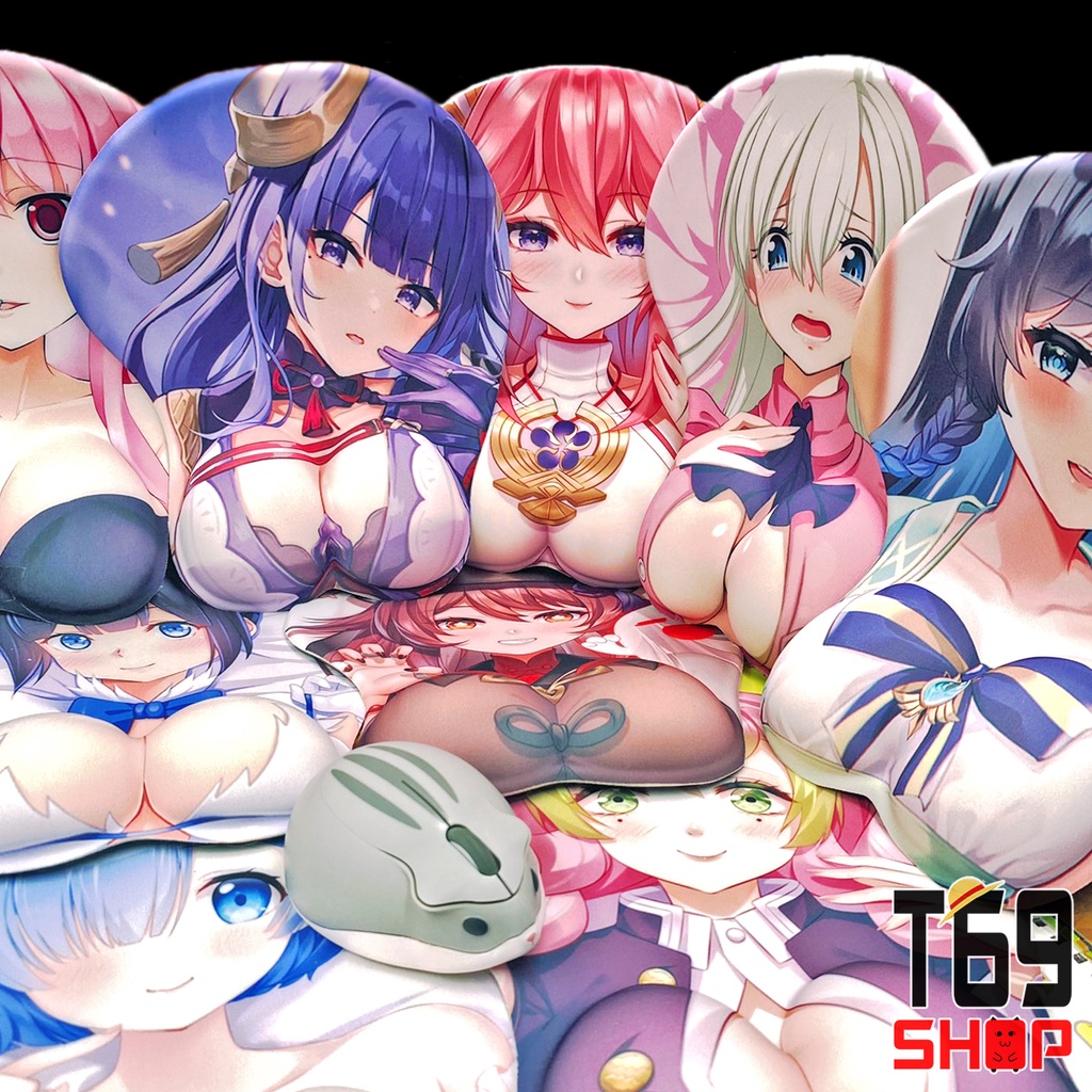 [38 mẫu] Lót chuột 3D silicon game Genshin Impact và nhiều mẫu Anime khác (Nhóm 2)