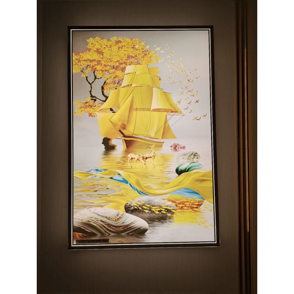 Đèn Tranh Led Nghệ Thuật Treo Tường 3D Kích Thước 40 x 60 cm Hiện Đại