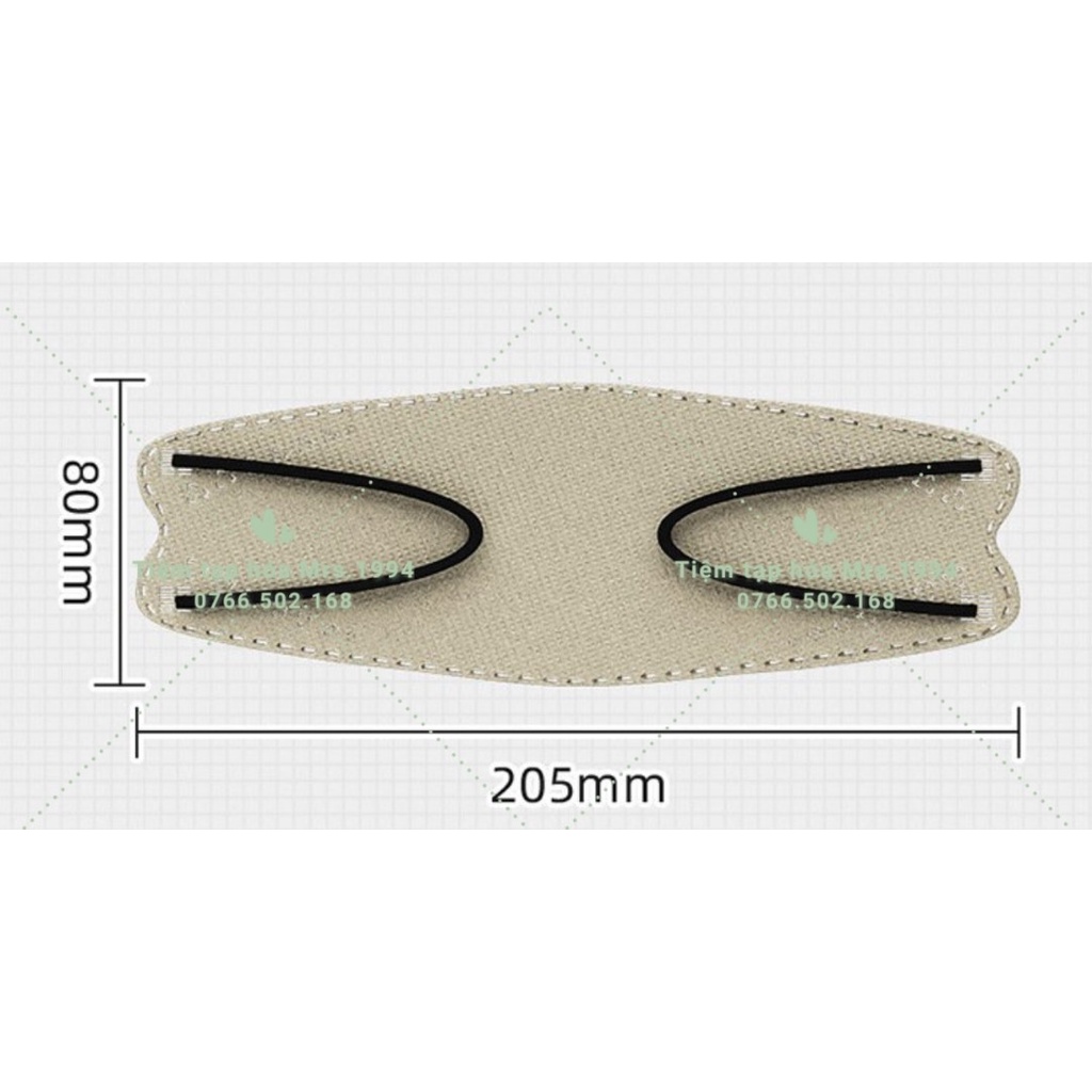 (Size 20.5cm - Seal Riêng) KHẨU TRANG MÀU PASTEL MOLANDI KF94 CAO CẤP (Túi riêng từng cái)