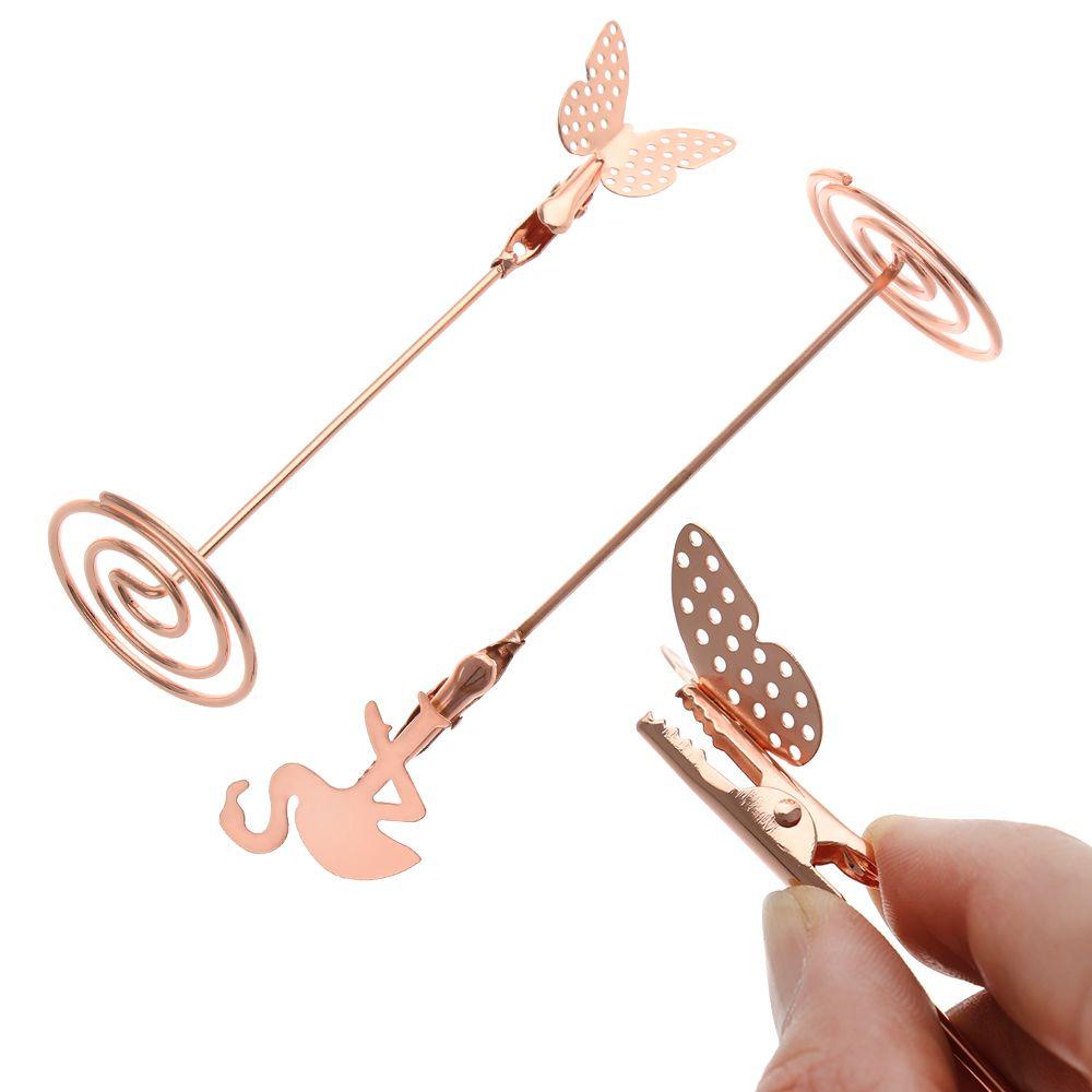 1 Kẹp Giấy Kim Loại Hình Chim Hồng Hạc