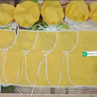Tạp dề và mũ đầu bếp cho bé
