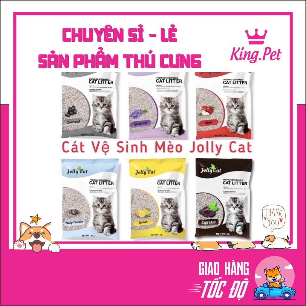 Cát Vệ Sinh Cho Mèo Jolly Cat 5L