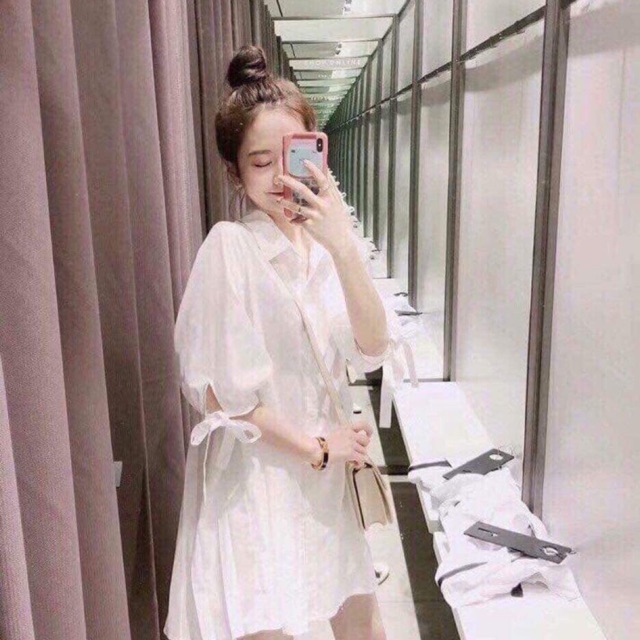 Đầm babydoll trắng xinh