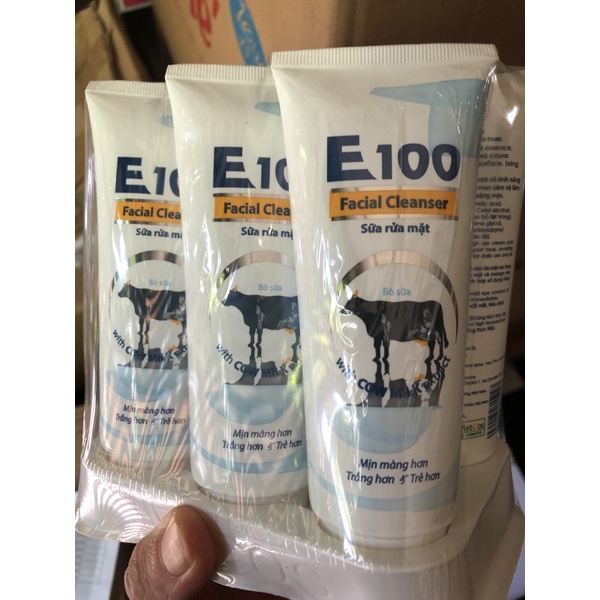 Sữa rửa mặt E100 tinh chất sữa bò