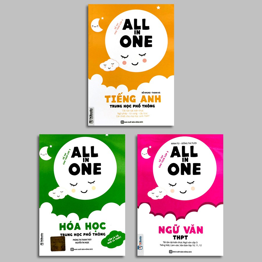 Sách - All In One - Trung Học Phổ Thông - Văn , Anh , Hóa ( combo,lẻ tùy chọn )