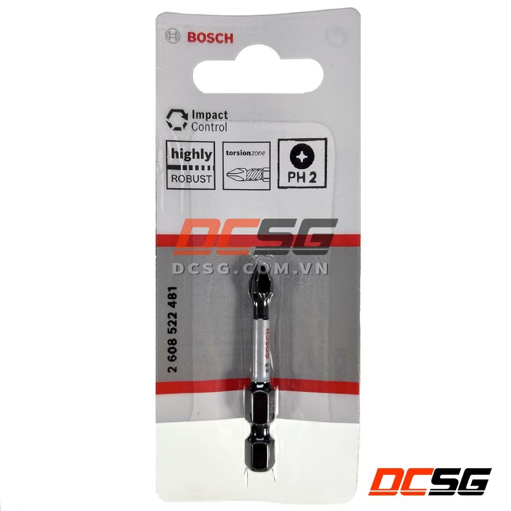 Mũi vít 1 đầu bake và hoa thị 1 đầu dài 50mm Power Bit Bosch | DCSG