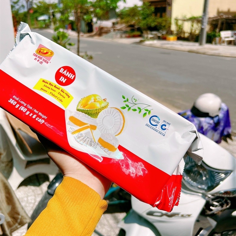 ♥️ Bánh in nhân đậu xanh sầu riêng bịt 6 cái