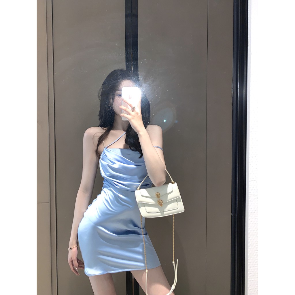 Đầm tiểu thư dáng dài cổ vuông 3 màu retro Pháp