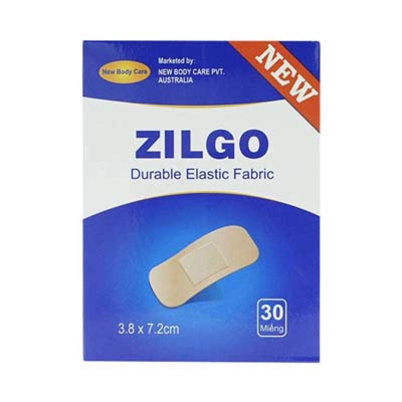 Băng cá nhân Zilgo bảng lớn kích thước 3.8 x 7.2cm