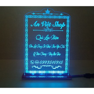 Bảng hiệu Đèn led trang trí shop
