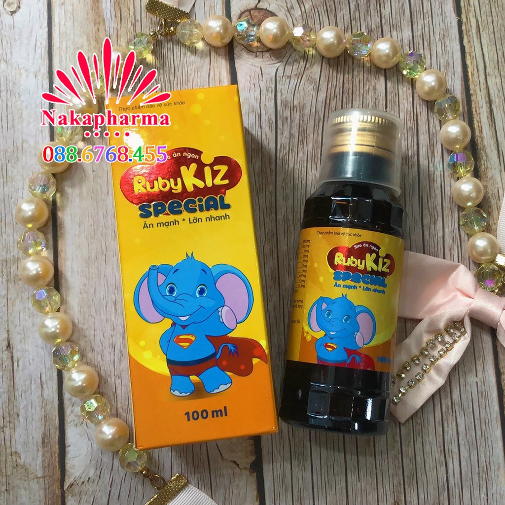 Siro ăn ngon Rubykiz Special – Giải pháp hữu hiệu cho trẻ biếng ăn, chậm lớn, giúp tăng cường hệ miễn dịch