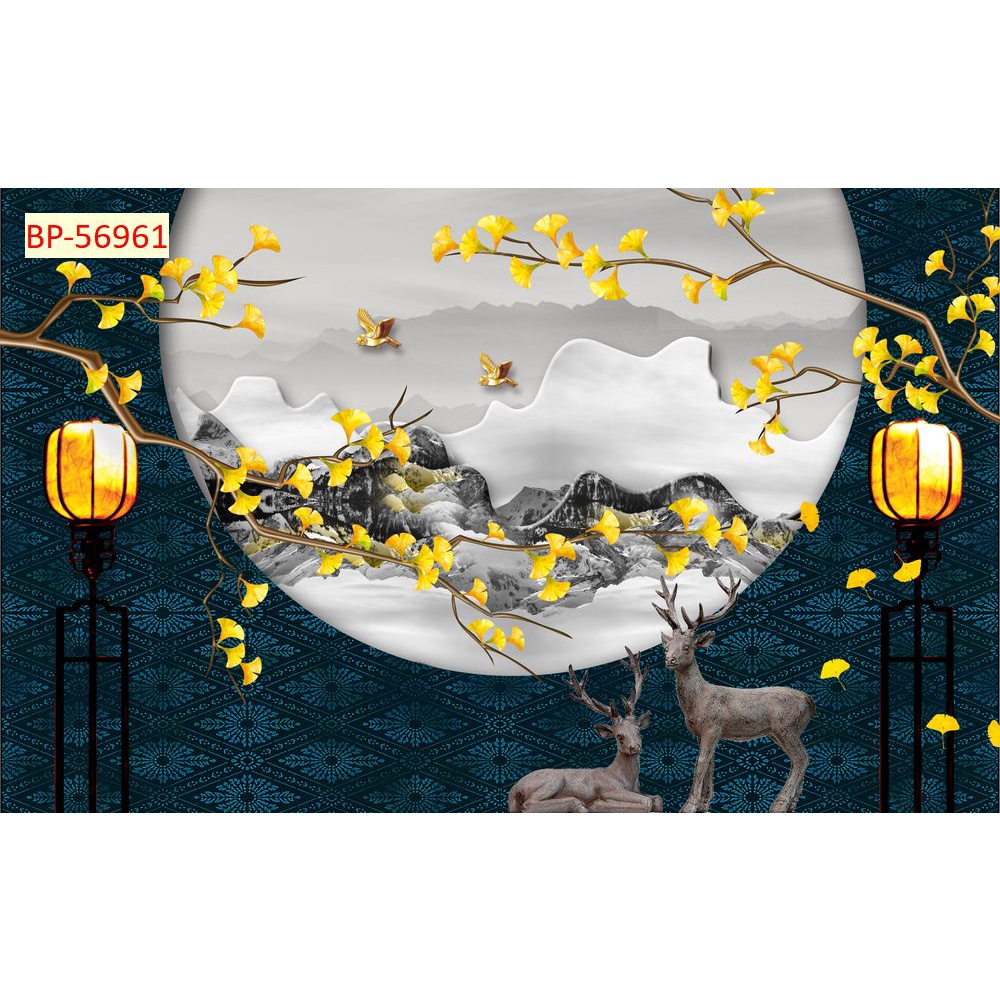 Tranh 3D INDOCHINE vải lụa 3d cao cấp sang trọng hiện đại