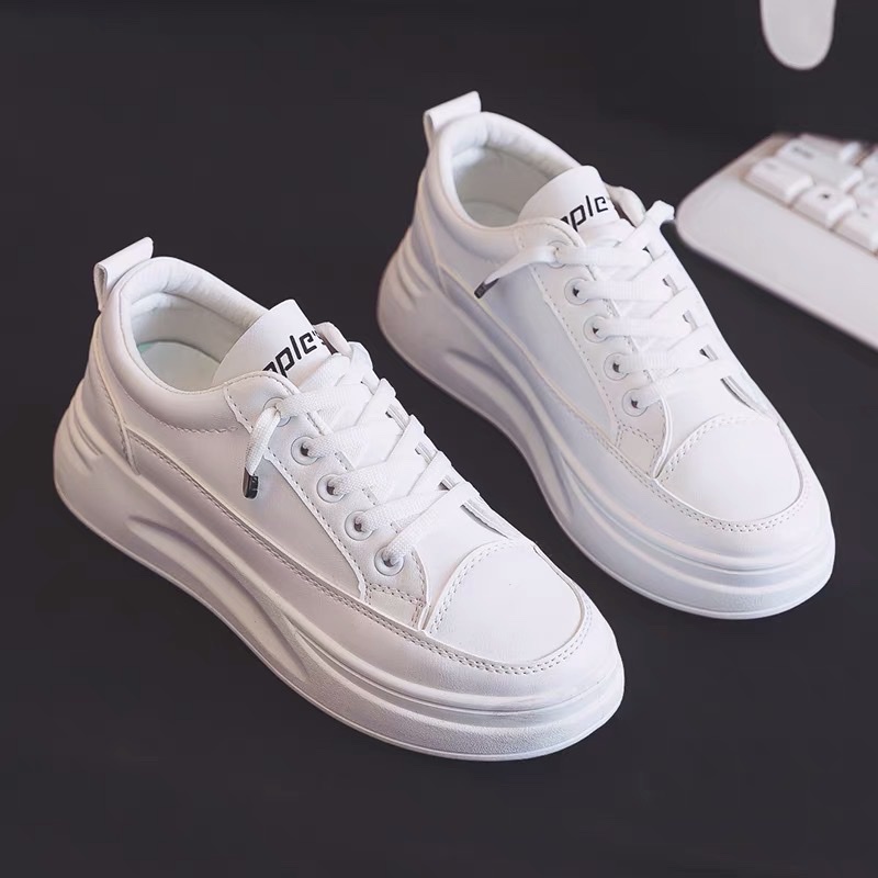 Giày ulzzang nữ thể thao đế bằng sneaker Màu Trắng BCA01