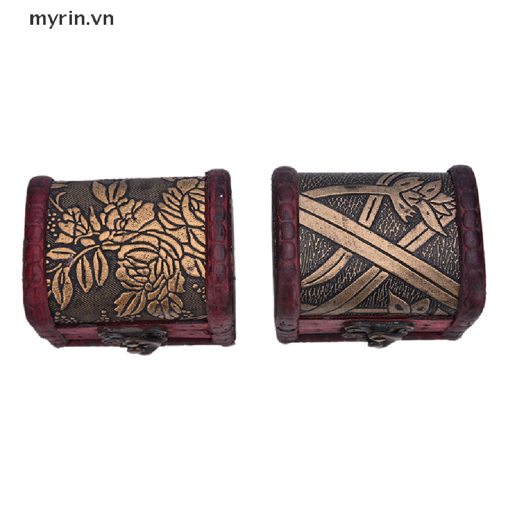 1 Hộp Gỗ Đựng Trang Sức Phong Cách Vintage