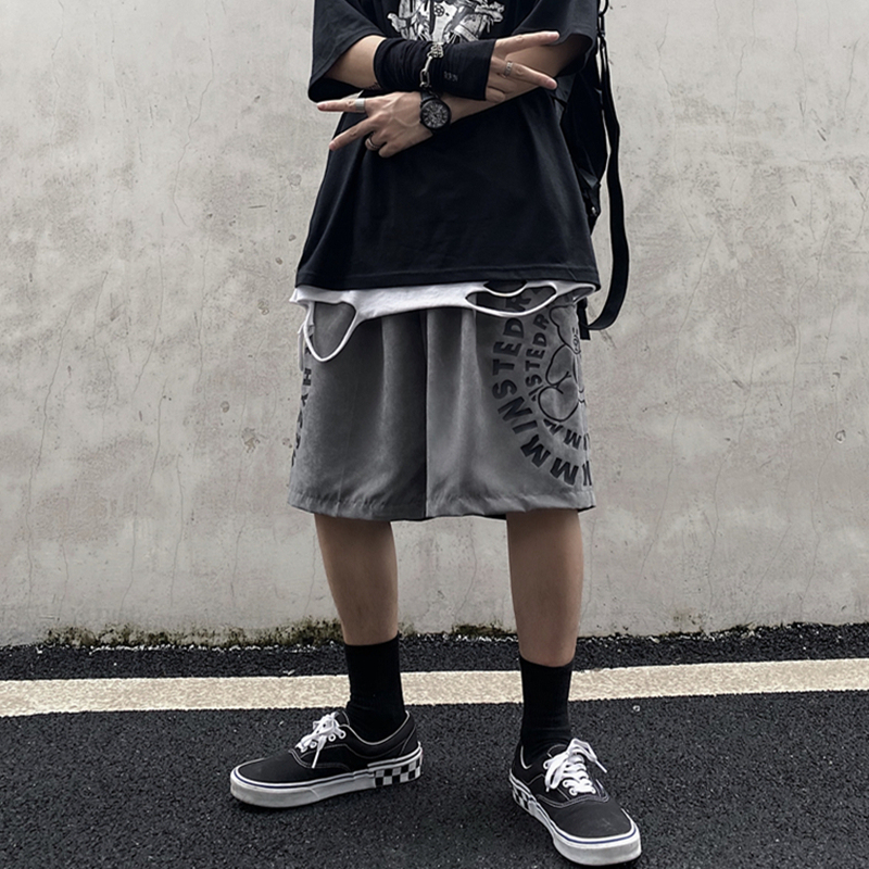 [Quần short nam unisex] Quần đùi nam mặc nhà ống rộng BEAR, quần đũi nam ngắn hiphop thời trang thể thao 2021 | BigBuy360 - bigbuy360.vn