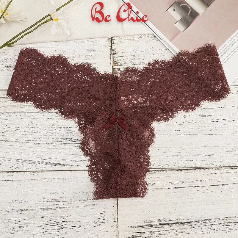Quần Lót Nữ Lọt Khe Ren cao cấp mềm mại họa tiết gợi cảm quyến rũ mã Q410 BC_CHIC LINGERIE