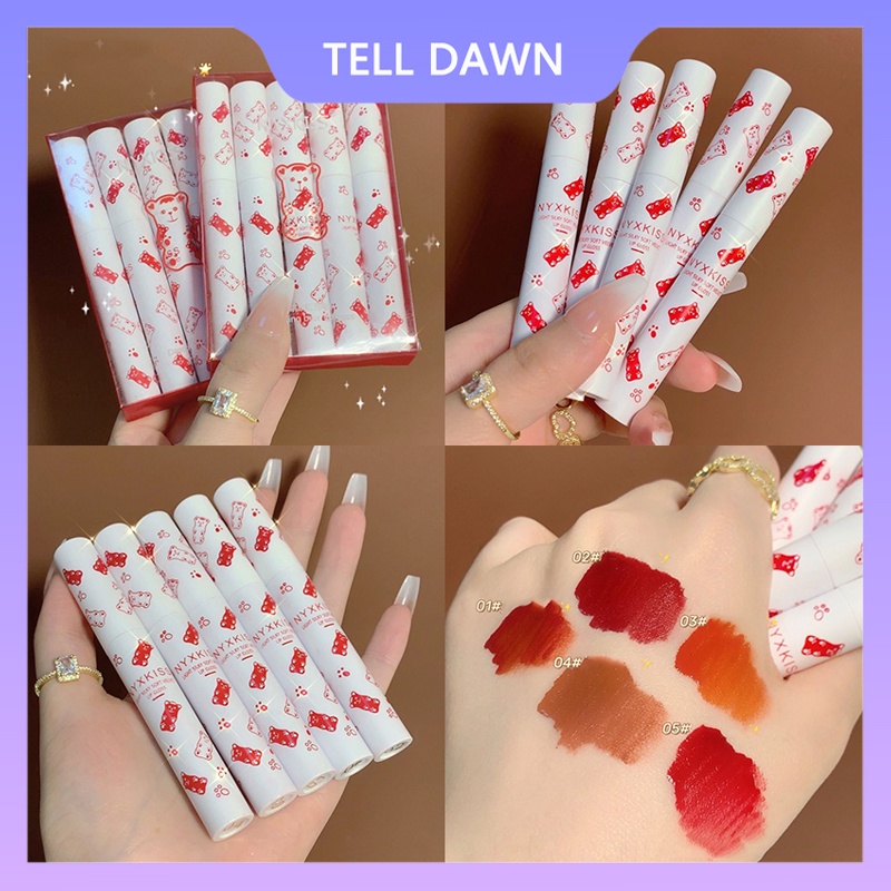 [Hàng mới về] Son Tint Nhung Lì Chống Thấm Nước Lâu Trôi Mướt Mịn Trang Điểm Tông Nude | BigBuy360 - bigbuy360.vn