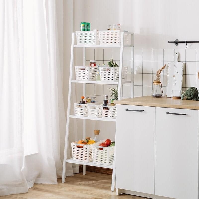 Kệ Đa Năng -4 Tầng IKEA Trang Trí Nhà Cửa⭐Phù HợpĐể Sách Decor Phòng Ngủ Phòng Khách⭐PhongCách Tối Gỉan vintage⭐IKEA-K01