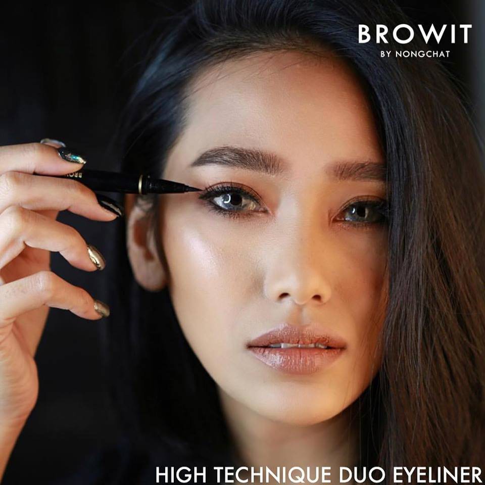 Bút Kẻ Mắt 2 Đầu Sắc Nét và Chống Nước Browit Hightechnique Duo Eyeliner 0.5ml + 0.14g