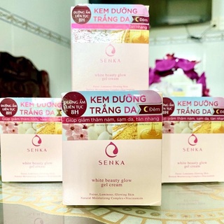 Kem dưỡng trắng da ban đêm Senka White Beauty Glow Gel Cream 50g