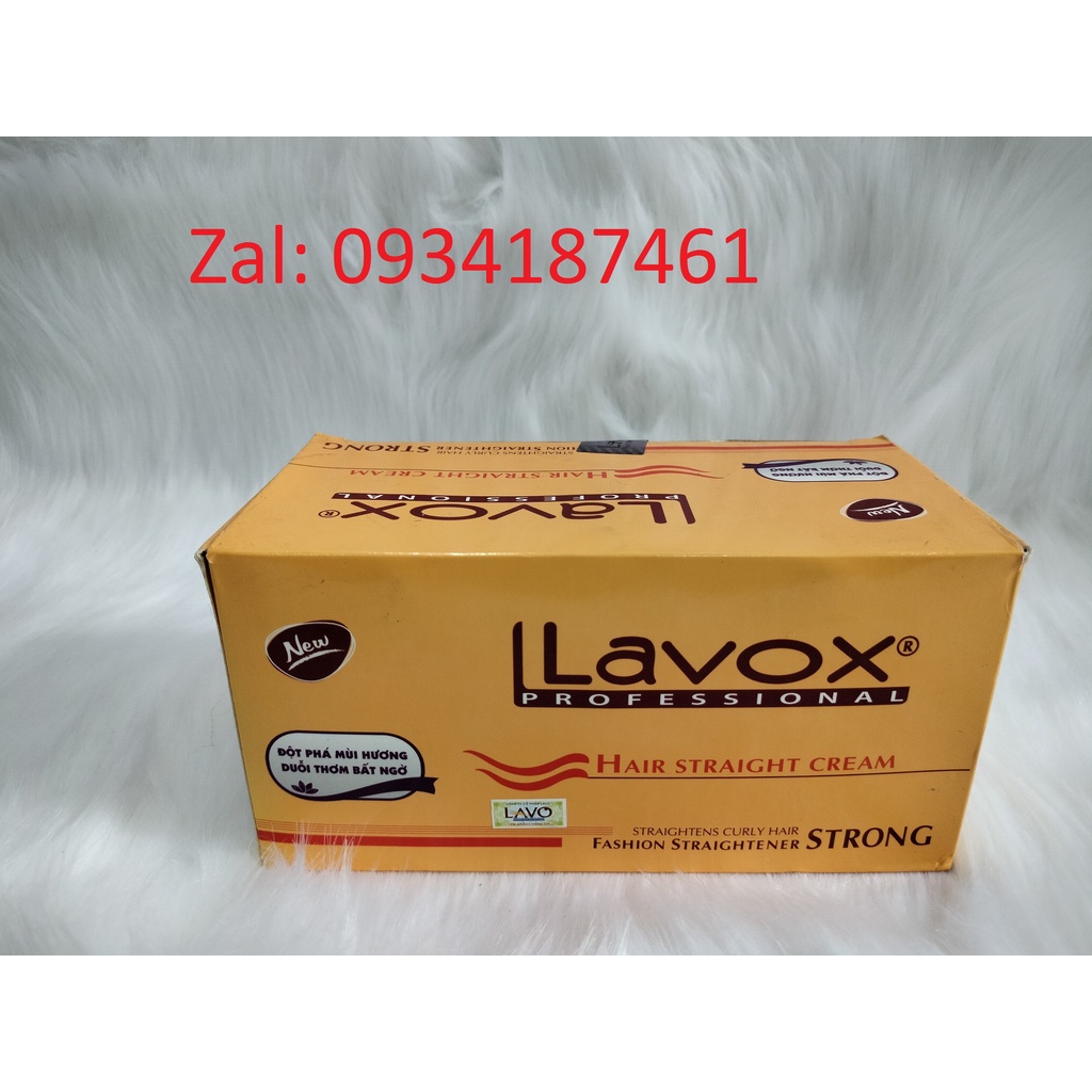 Duỗi tóc Lavox nấp vàng 500ml*2