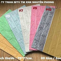 Xốp Dán Tường 3D Khổ 70x77CM Chống Ẩm Giá Rẻ