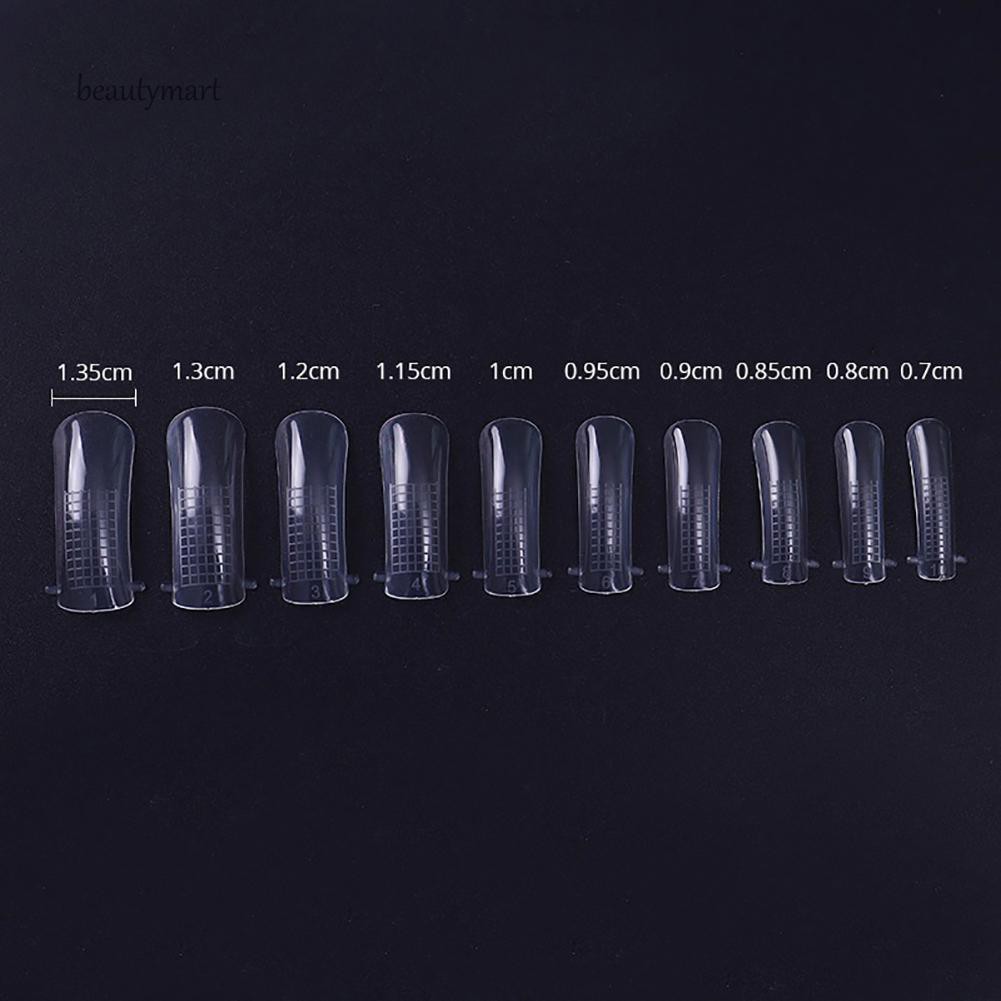 Bộ 100 khuôn đắp gel móng tay nhanh chóng