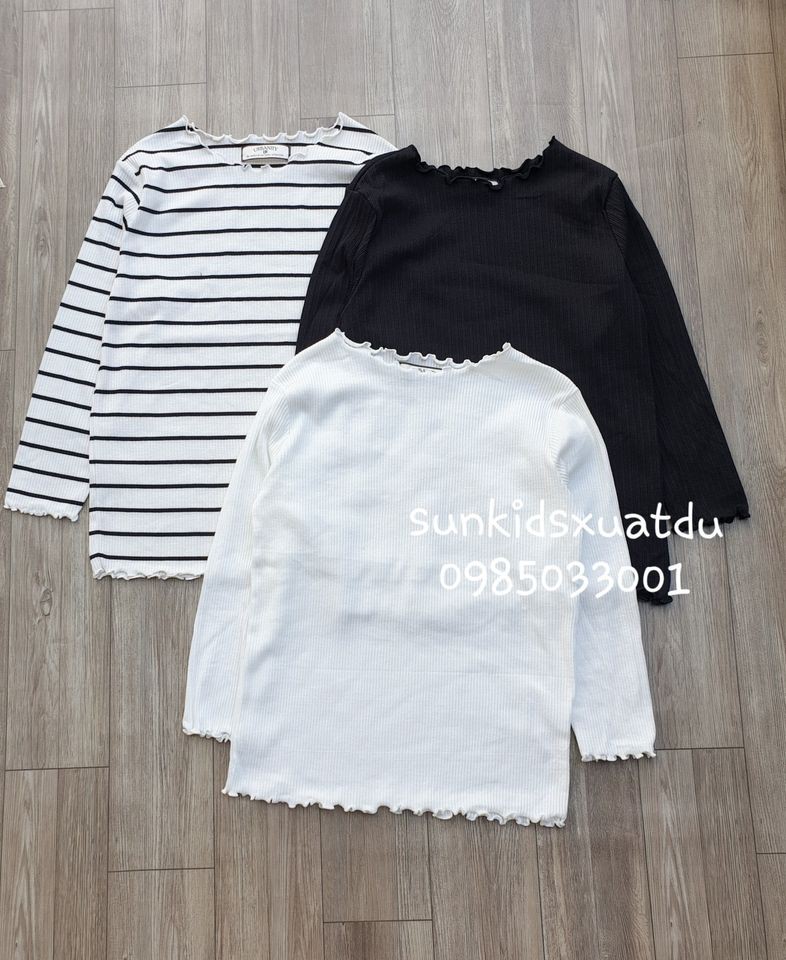 Áo len gân xuất Nhật cổ phối gân