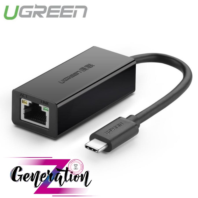 Cáp chuyển USB Type C sang LAN 10/100 Mbps Ethernet dài 40CM UGREEN 30287