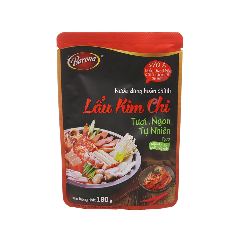 Nước dùng hoàn chỉnh lẩu Thái / lẩu kim chi Barona gói 180g | BigBuy360 - bigbuy360.vn