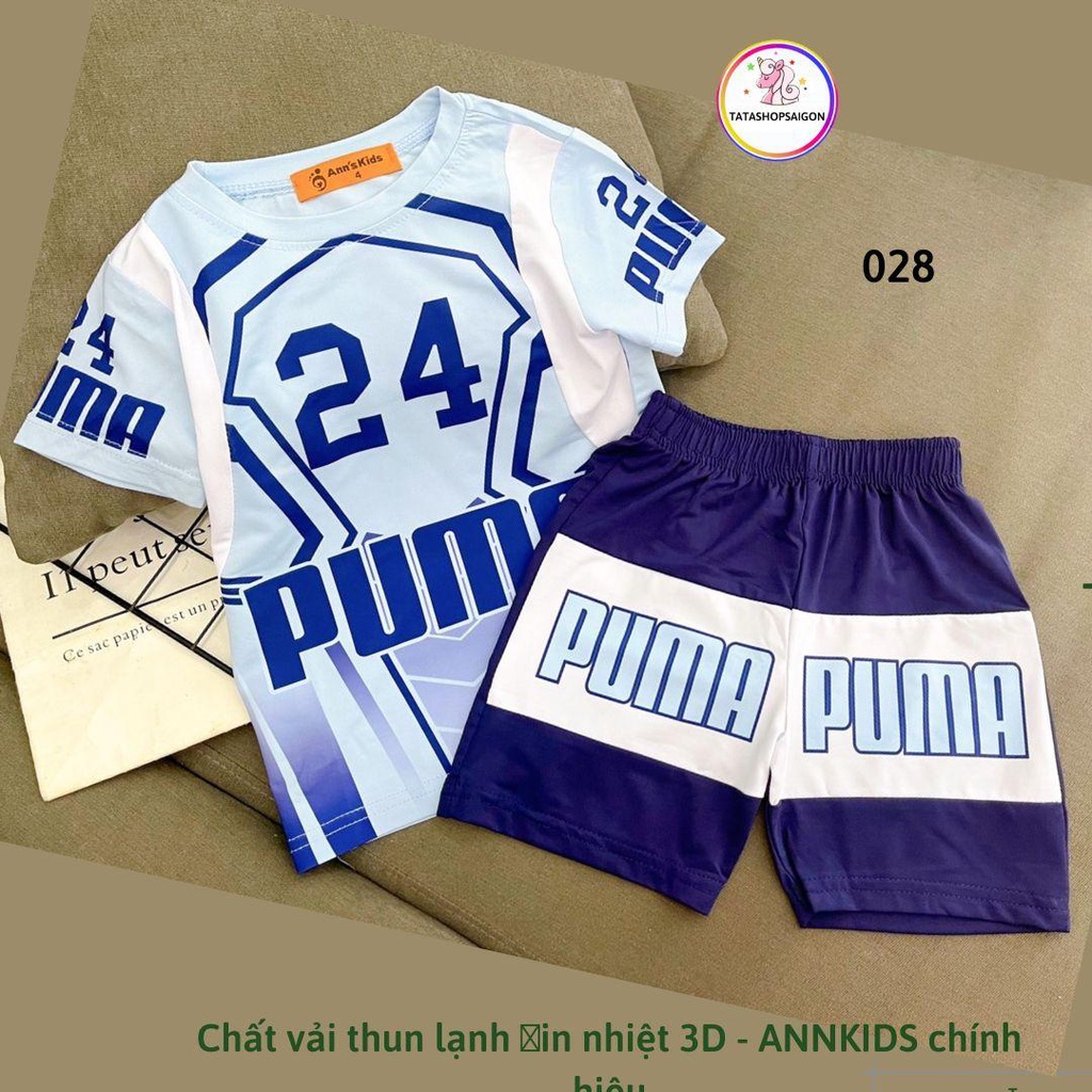 Bộ đùi size đại cho bé trai thun lạnh in 3D mềm mát 028