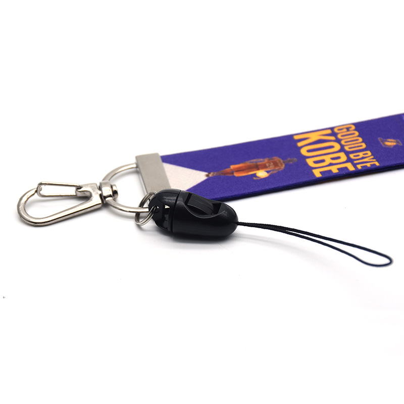 New 2in1 To Commemorate NBA Basketball Star Kobe Long and Short Mobile Phone Lanyard Neck and Wrist Strap Rope for Student and Word Card Dây điện thoại