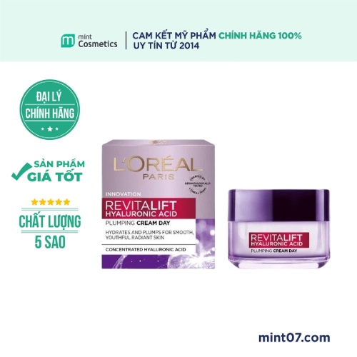 Kem Dưỡng Loreal Revitalift Hyaluronic Acid Plumping Cream Day