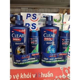DẦU GỘI ĐẦU CLEAR MEN BẠC HÀ -650ml tặng chai 140g