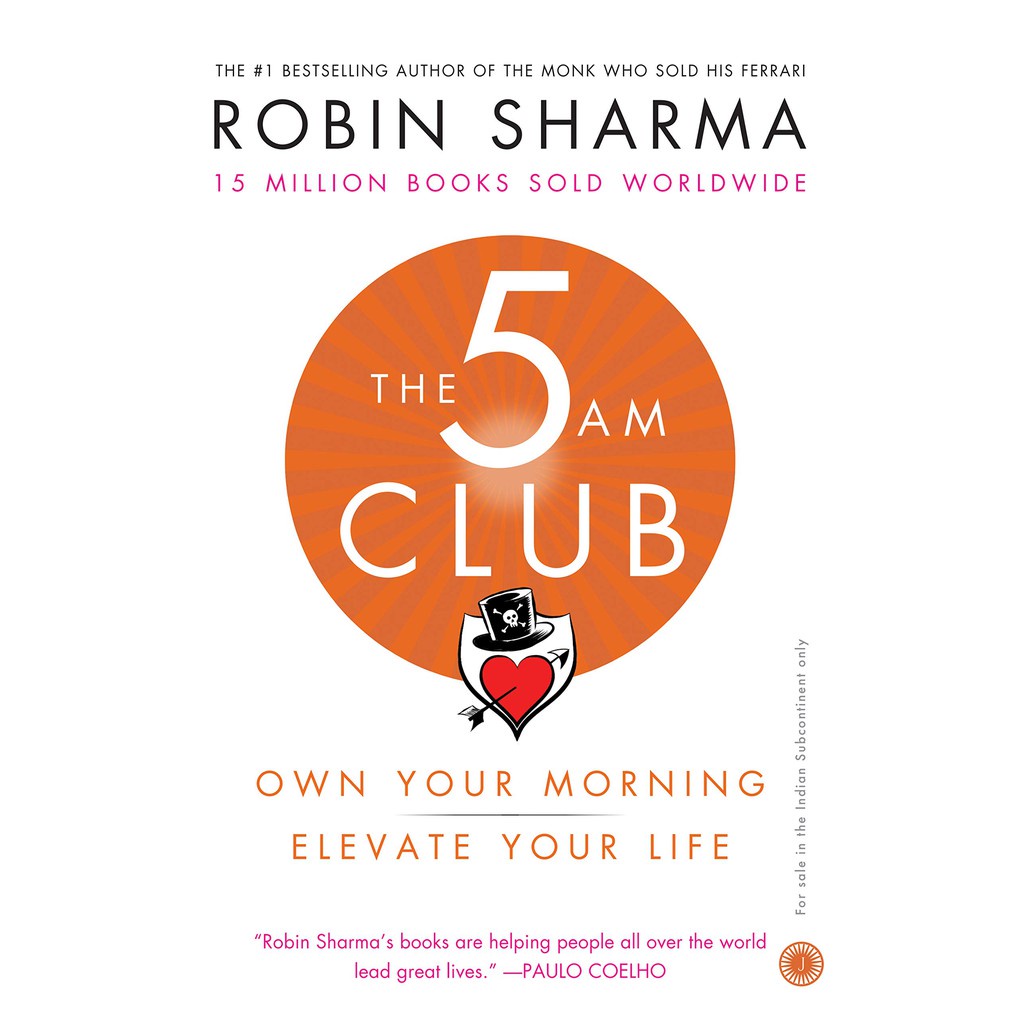 Sách - The 5 AM Club by Robin Sharma (UK edition, paperback)