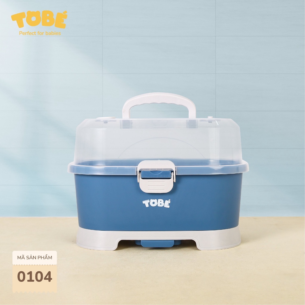 Giá úp bình sữa Binky TOBÉ có nắp đậy tiện lợi cho mẹ an toàn cho bé