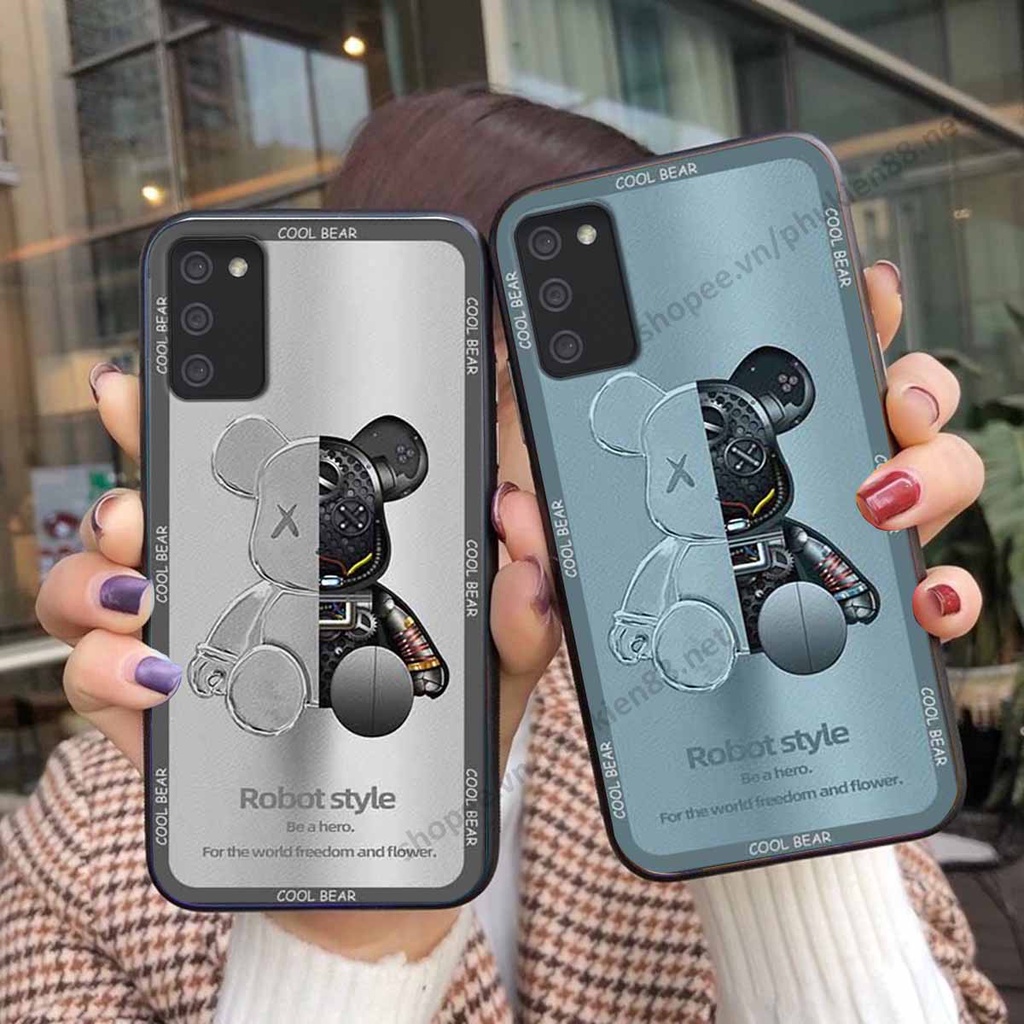Ốp Samsung A02s / A03s bear, k@ws thương hiệu phong cách ốp lưng thời trang cao cấp